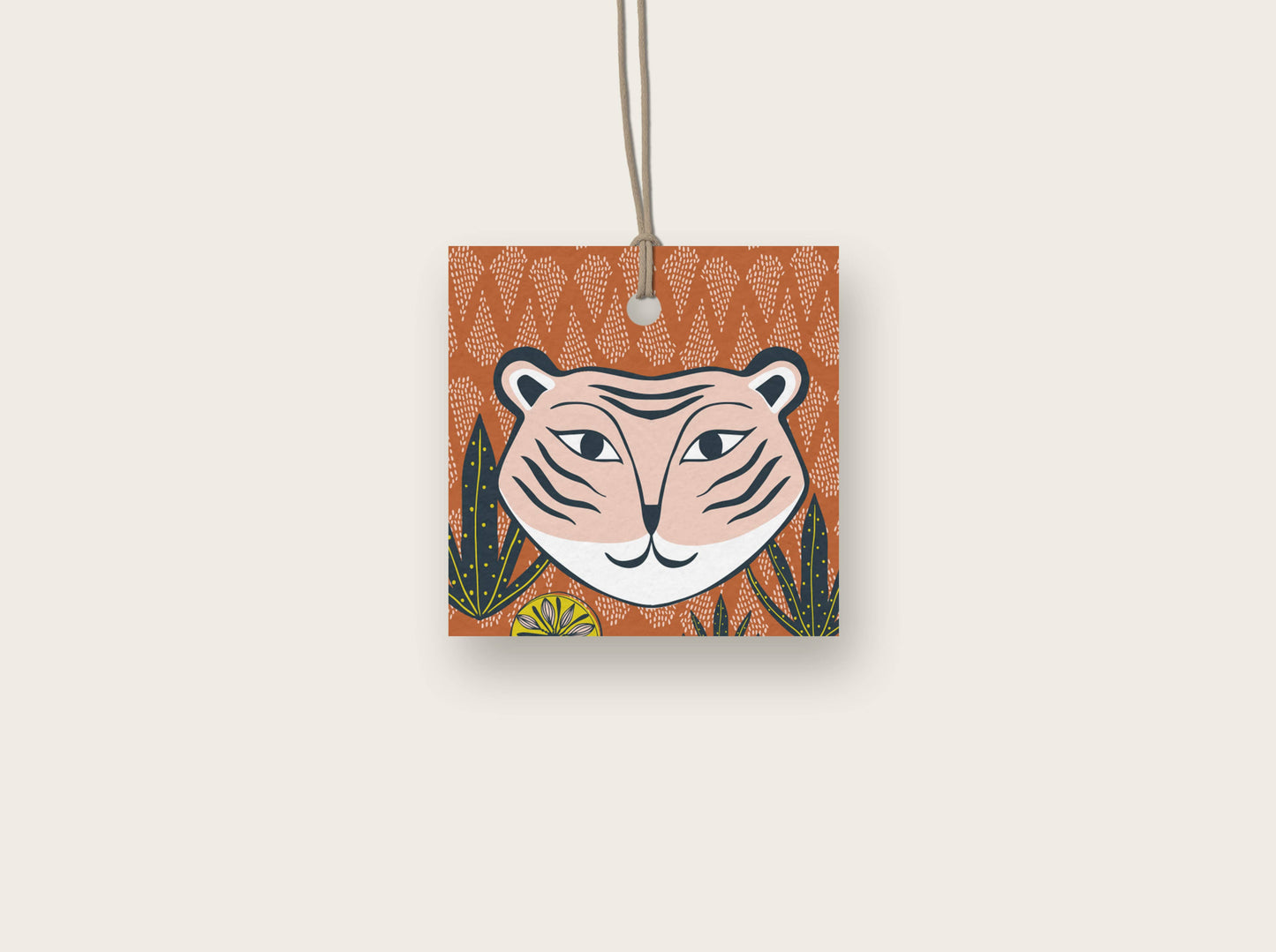 Mod Tiger Gift Tags – Modern Jungle Design (Set of 10)
