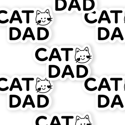 Cat Dad Sticker