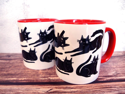 Black Cats Coffee Mug