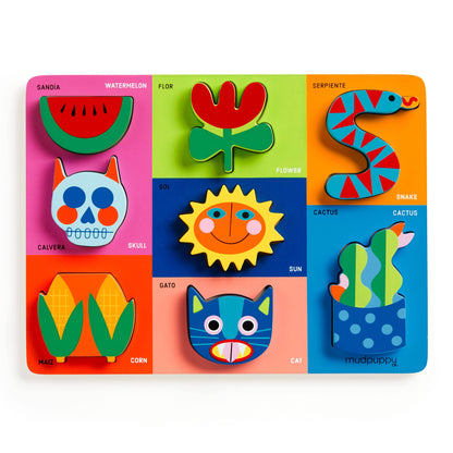 Mis Amigos-My Friends Wooden Tray Puzzle