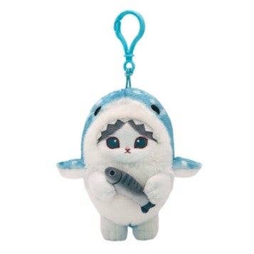K-Wonderland - Mofusand Shark Costume Plush Keychain Bag Charm– 9cm