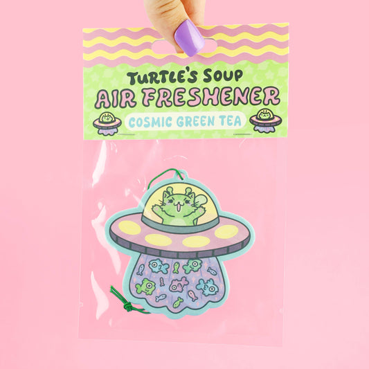 Turtle's Soup - UFO Kitty, Cats, Alien, Car Decor, Cute, Air Freshener