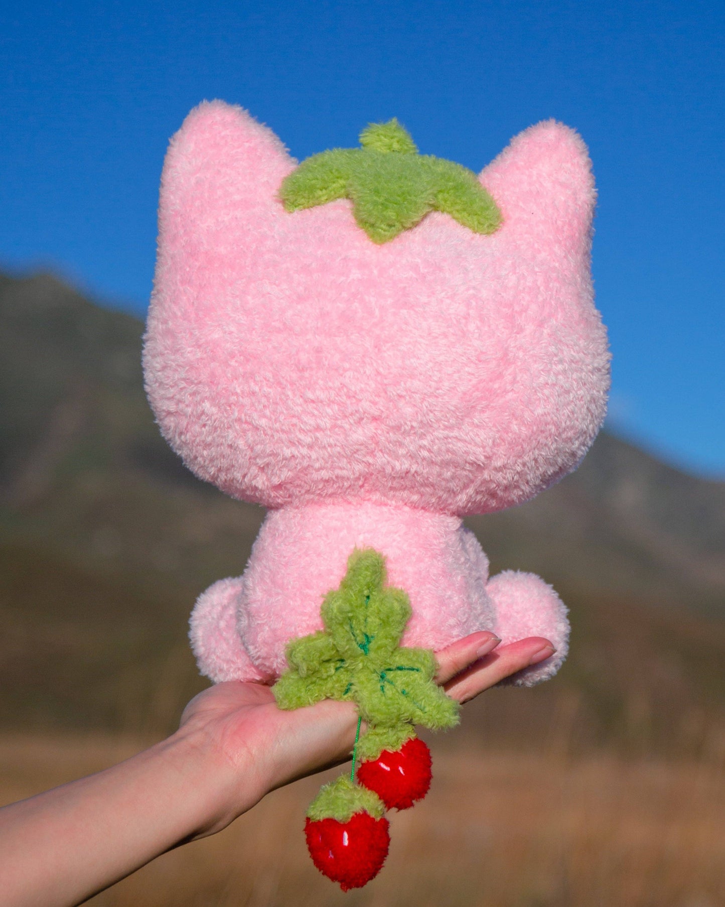 MikouArt - Strawmi – Strawberry Cat Plush Toy
