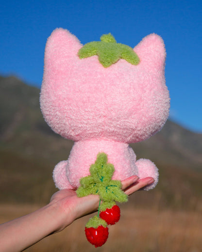 MikouArt - Strawmi – Strawberry Cat Plush Toy