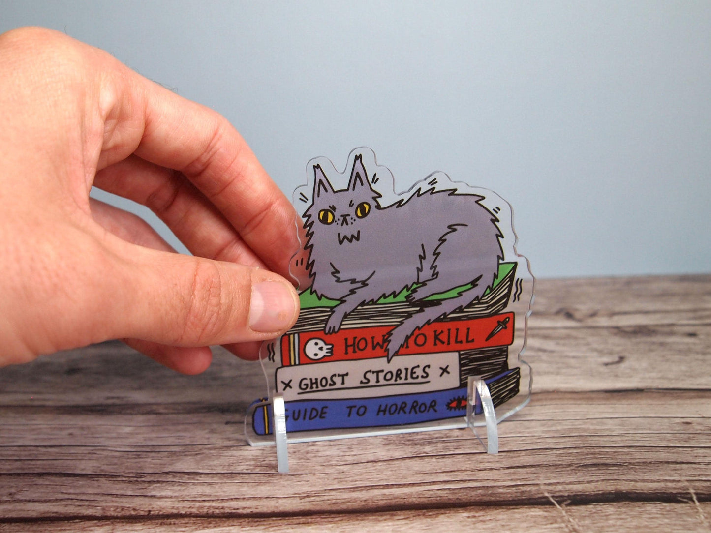 Spooky Cat Acrylic Desk Pet Standee Ornament