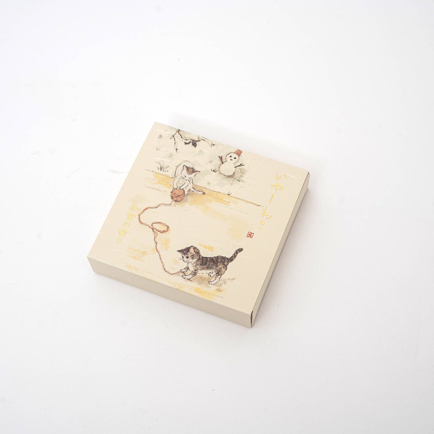 Kousaido Iyashi Neko Incense Cone Set With Ceramic Dish