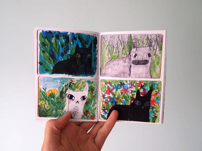Cats and Plants Sketchbook Book