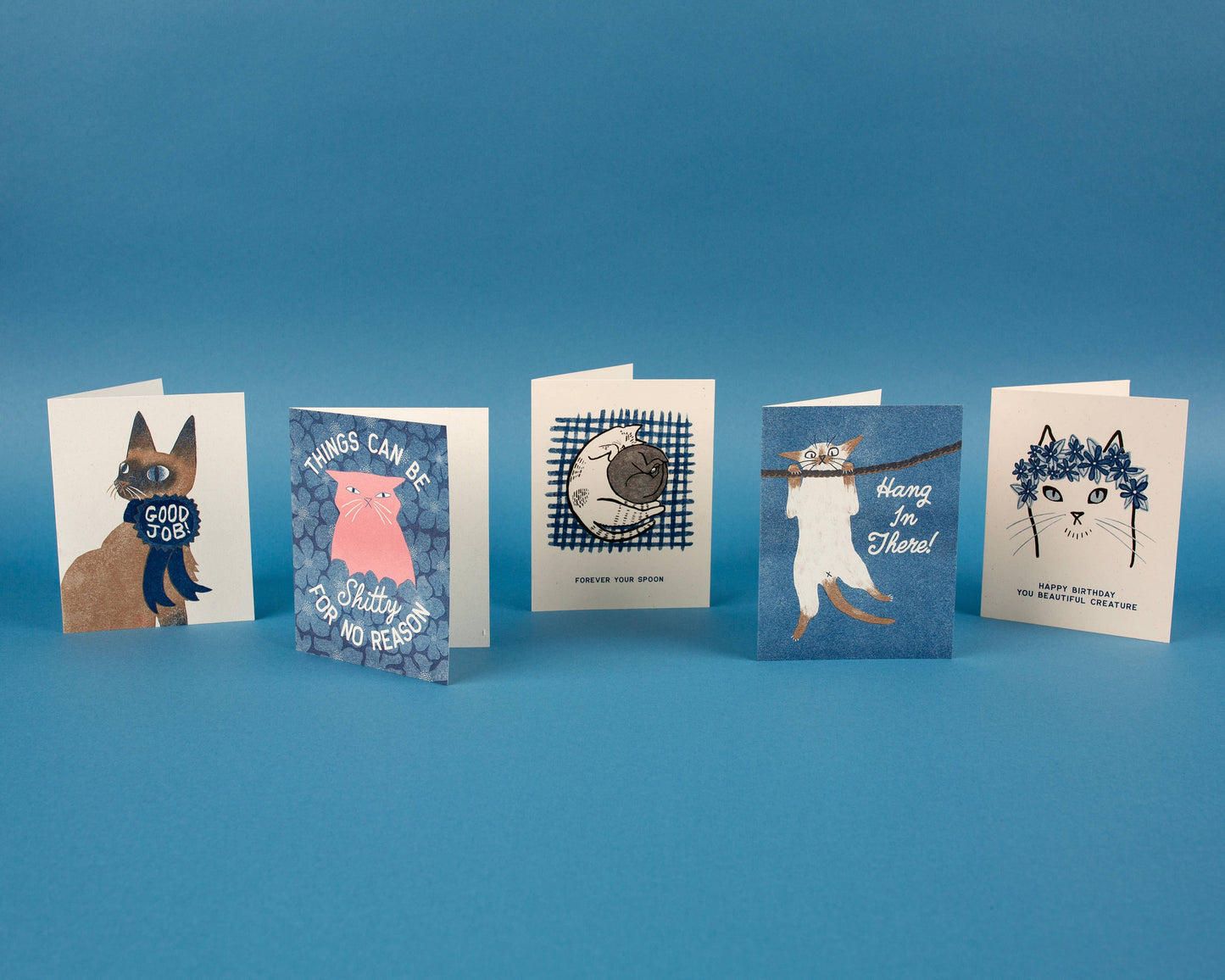 Hang In There! Risograph Card