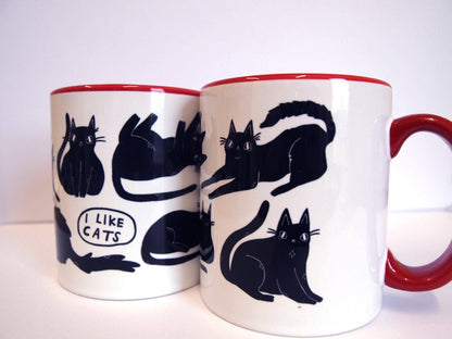 Black Cats Coffee Mug