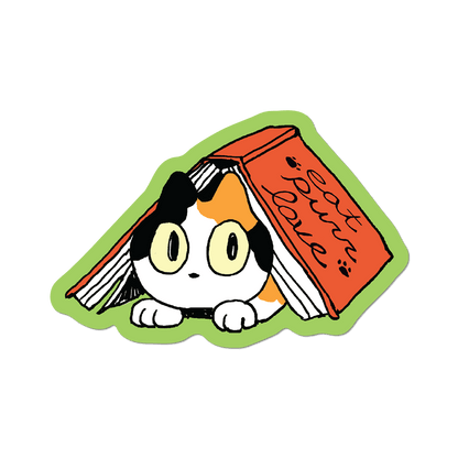 Eat Purr Love by Apply - Die-Cut Sticker