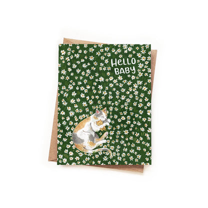 Hello Baby Cat + Kitten Daisy Field