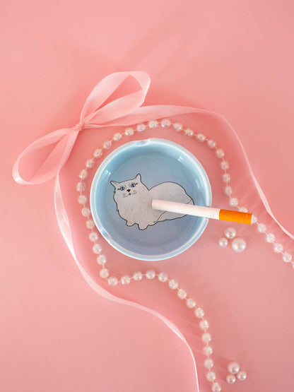 A Shop of Things - Miss Kitty Ceramic Ash Tray