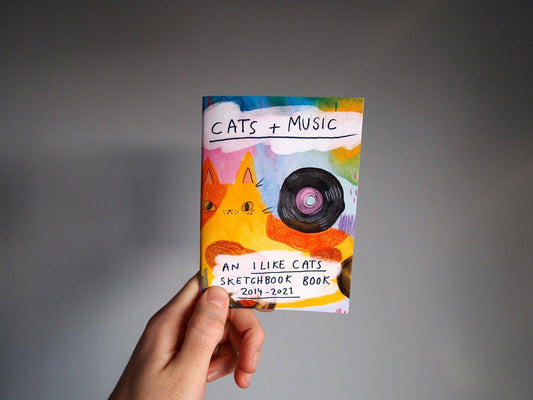 Cats and Music Sketchbook Book