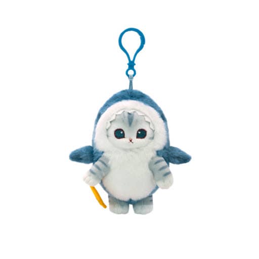 K-Wonderland - Mofusand Shark Costume Plush Keychain Bag Charm– 9cm