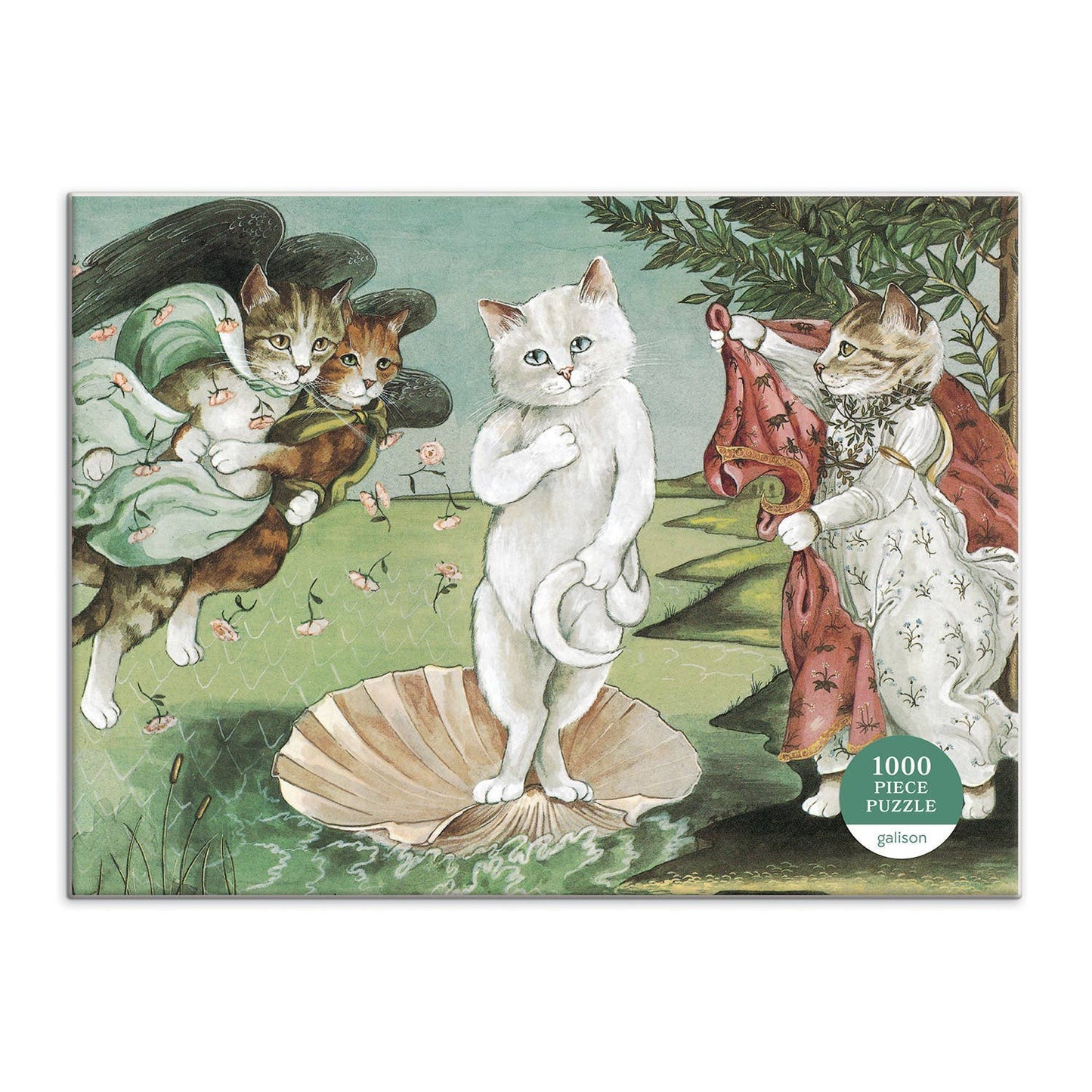 Birth of Venus Meowsterpiece of Western Art 1000 Piece Puzzle