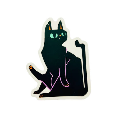 Black Cat Sticker