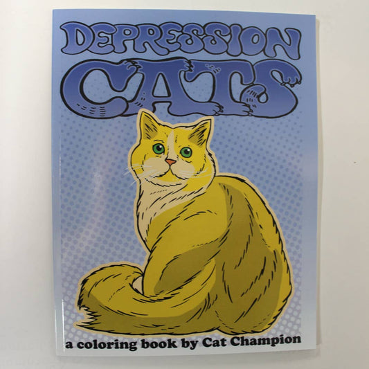 Depression Cats Coloring Book