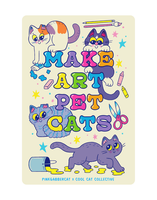 Make Art, Pet Cats magnet