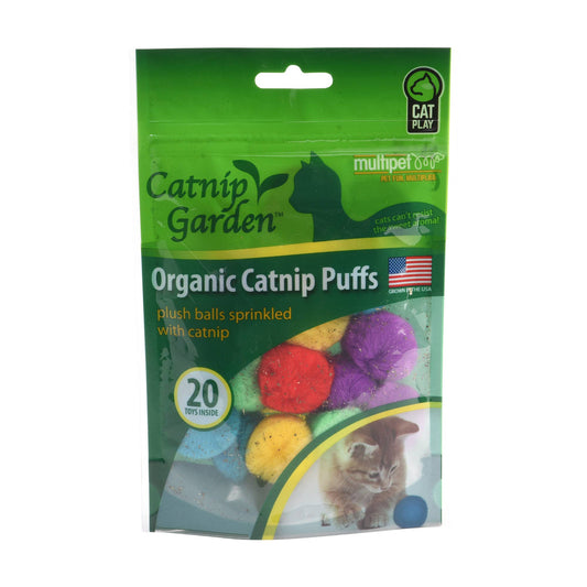 Pet Palette Distribution - Multipet Catnip Garden Organic Catnip Puffs 20ct Bag