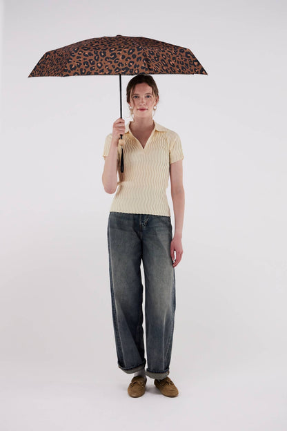 Leopard Print Eco-Friendly Mini Pocket Umbrella