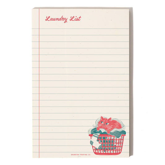 Laundry List - Large Risograph Notepad