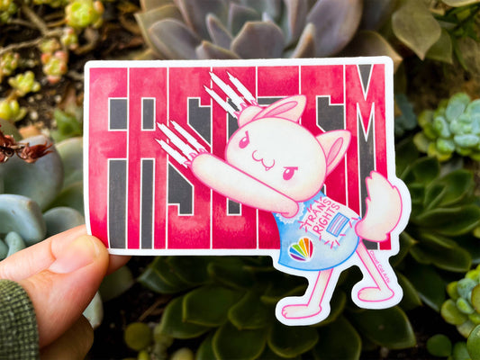 F*ck Fascism Matte Die Cut Vinyl Sticker