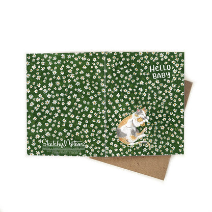 Hello Baby Cat + Kitten Daisy Field