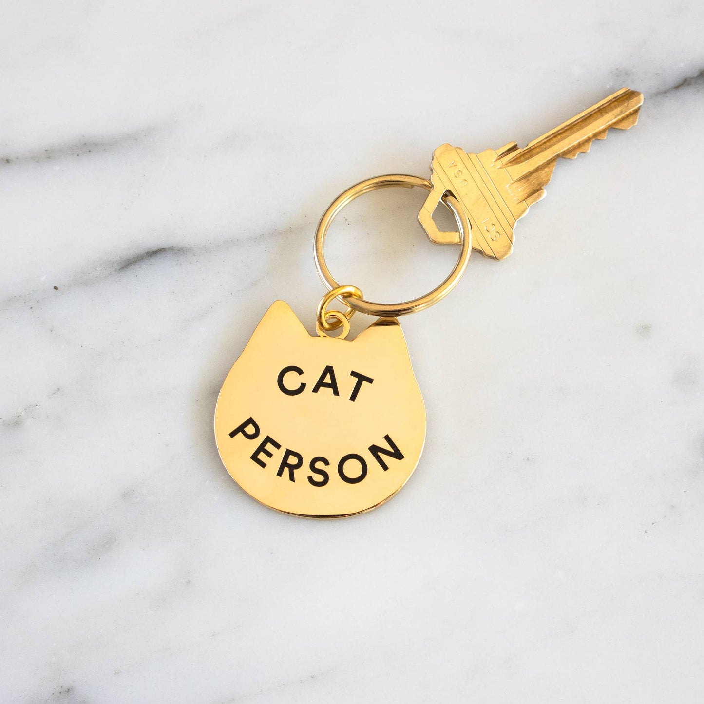 Everyday Olive - Cat Person Keychain