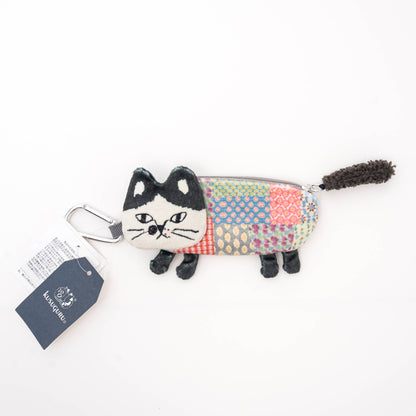 Kusuguru Japan Cat Multi-Pouch with Carabiner