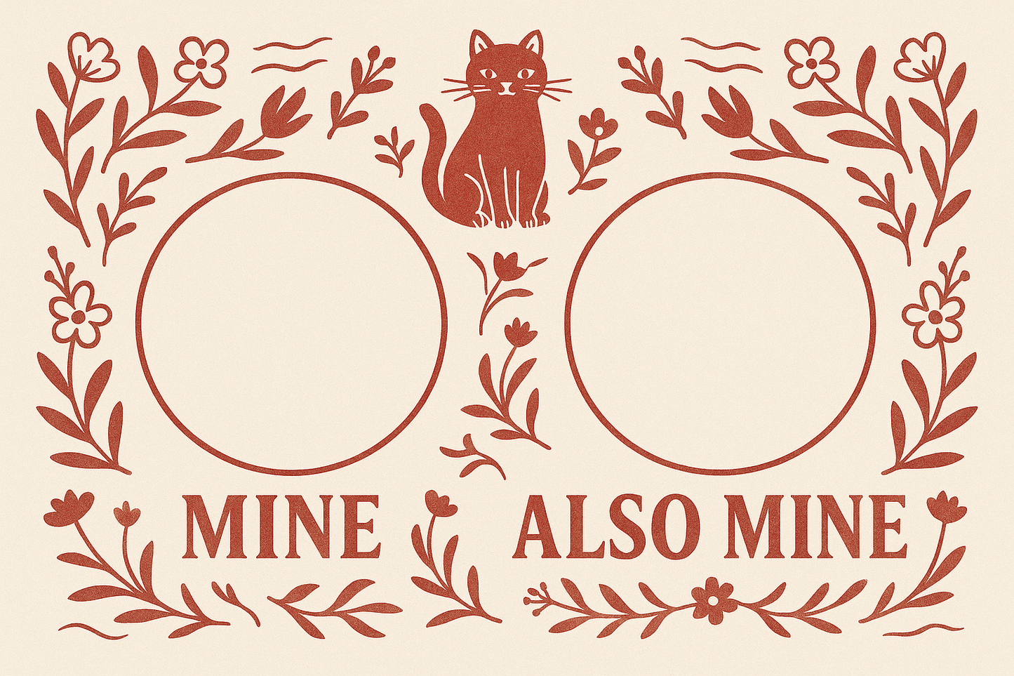 Smör & Sip Reversible Cat Placemat