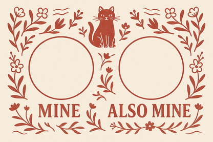Smör & Sip Reversible Cat Placemat