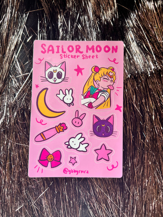 Art of Gabby Ramirez - Sailor Moon Sticker Pack