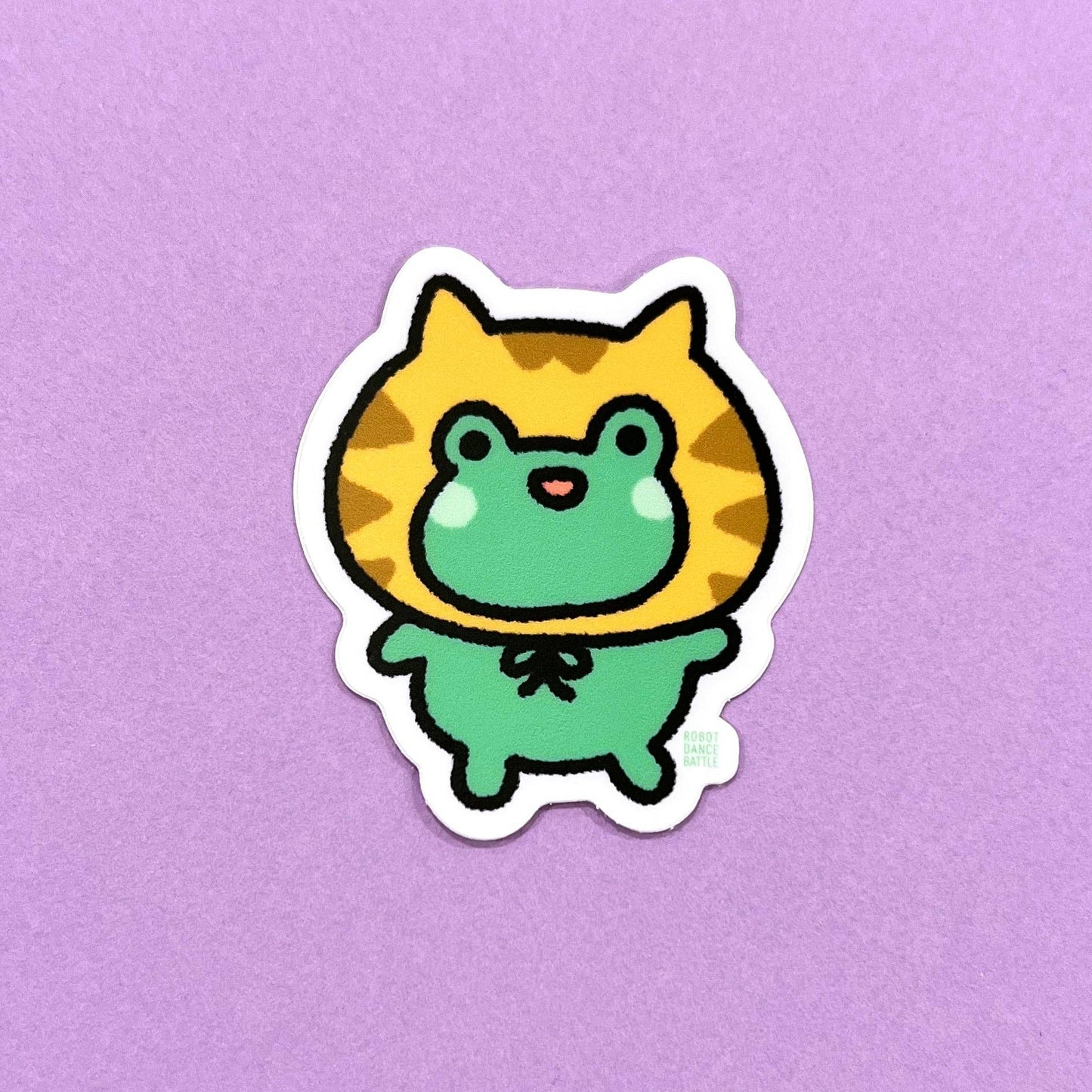Robot Dance Battle - Cat Frog Sticker