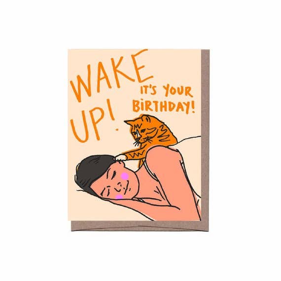 "Wake Up!" Birthday Card