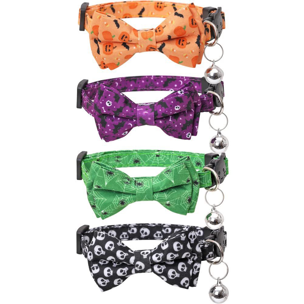 Halloween Breakaway Cat Bowtie Collar