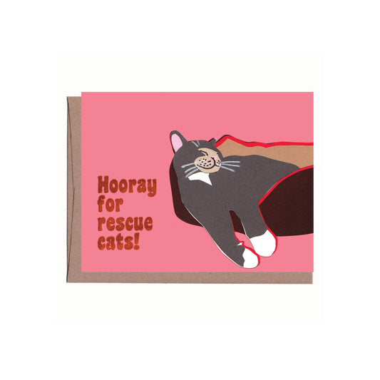 Rescue Cat Greeting Card