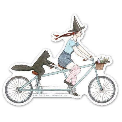 Tandem Witch vinyl sticker