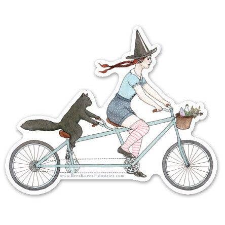 Tandem Witch vinyl sticker