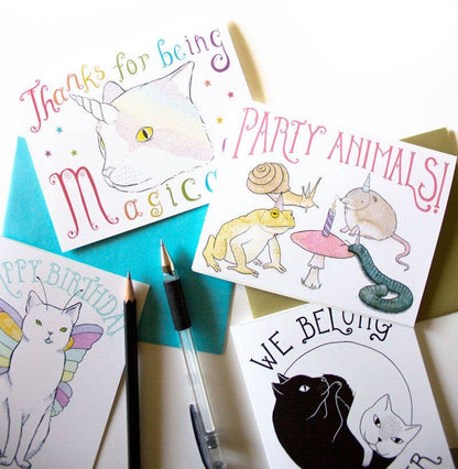 Yin Yang Cats Love and Friendship Card