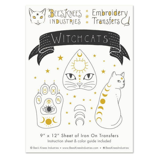 Witchcats Embroidery Transfer