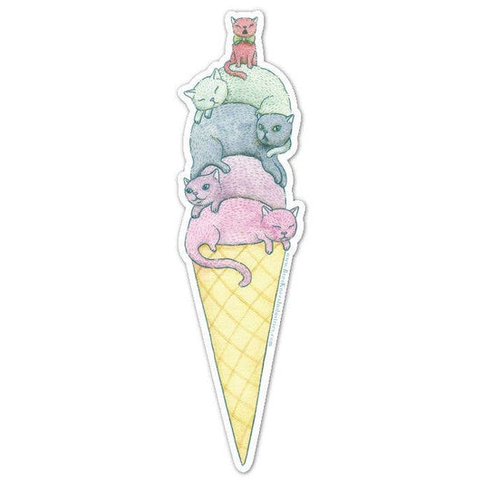 Ice Cream Cats Vinyl Sticker