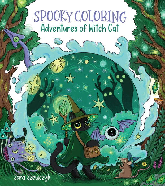 Spooky Coloring: Adventures Of Witch Cat