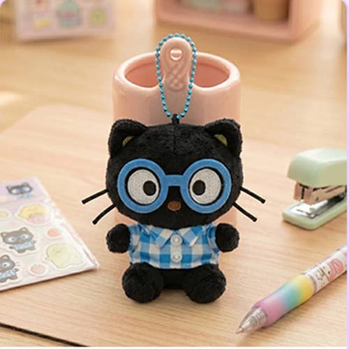 SANRIO NERD BACKPACK KEYCHAIN - CHOCO CAT 8 CM