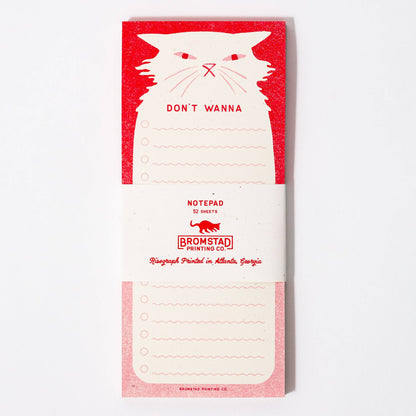 Don't Wanna - Risograph Notepad