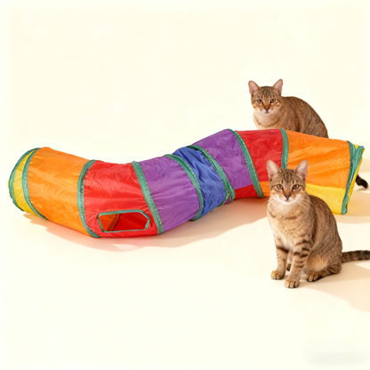 Rainbow Cat Wavy Tunnel