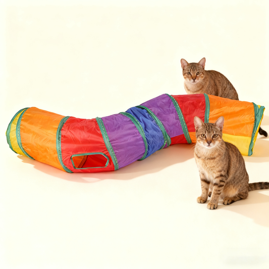 Rainbow Cat Wavy Tunnel
