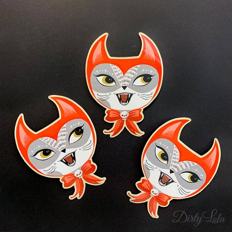 DEVIL CAT - KITTY STICKER