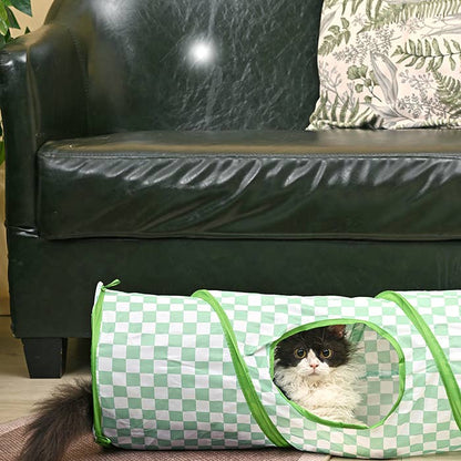 Meow Buddies  | Green Plaid - Cat Toy