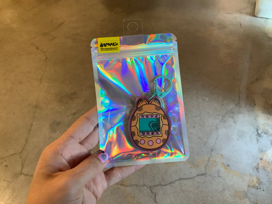 Garf Tamagotchi Keychain
