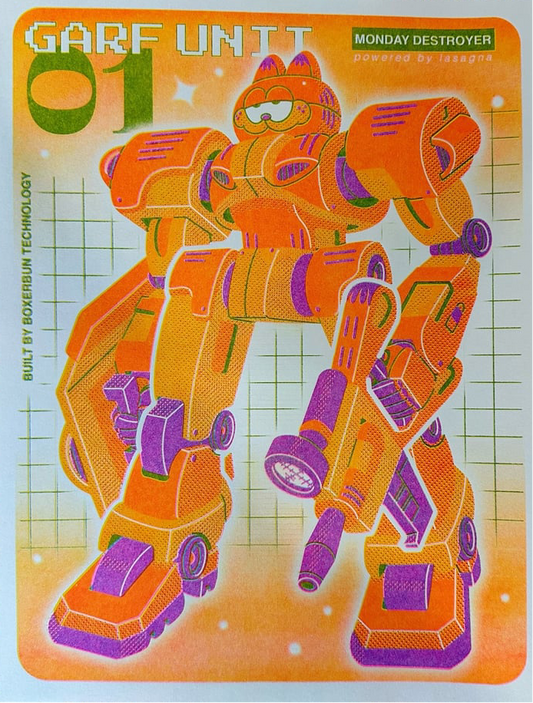 Garf Unit Riso print
